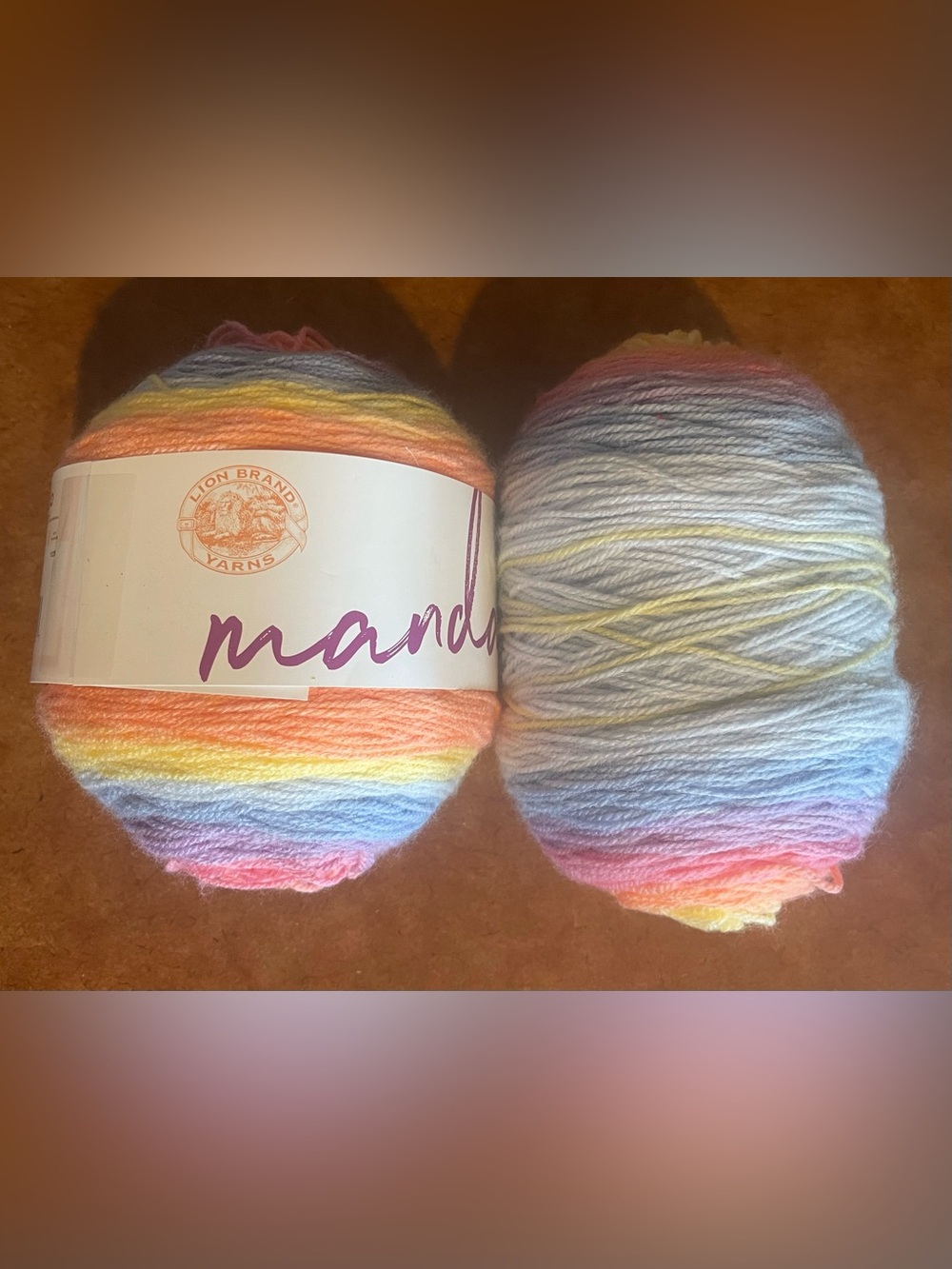 ( 2 Pack) Lion Brand Yarn 526-223Z Mandala Baby DK Acrylic  Yarn, Acre Woods